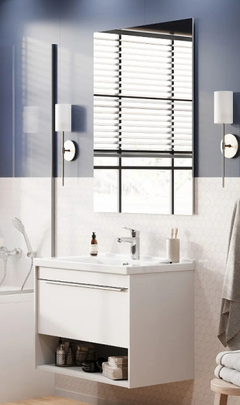 Зеркало Aquaton Альма 80 1A287802A3010 Серебристое