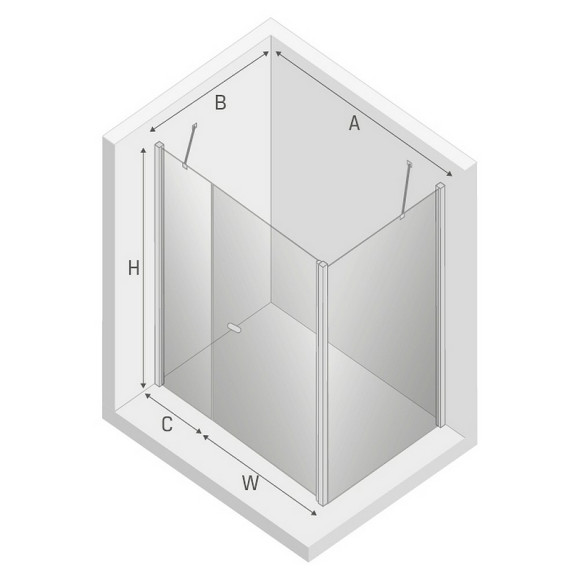 Душевой уголок New Trendy New Soleo Chrome 90x110 K-0695 профиль Хром стекло прозрачное Душевой уголок New Trendy New Soleo Chrome 90x110 K-0695 профиль Хром стекло прозрачное