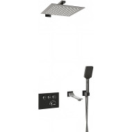 Душевая система WasserKRAFT Wiese A8458.182.200.186.195.202.176 Thermo с термостатом Оружейная сталь