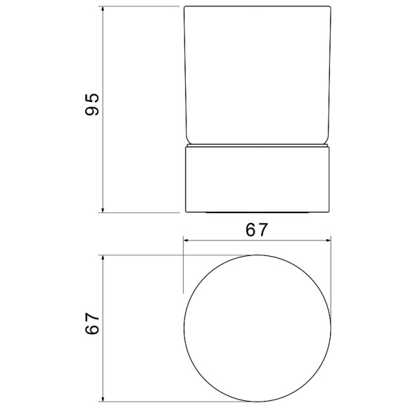 Стакан для зубных щеток Timo Saona 13231/00 Хром