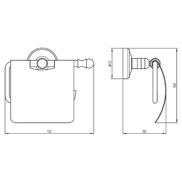 Держатель туалетной бумаги Migliore Mirella 17230 с крышкой Хром