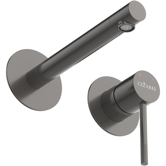 Смеситель для раковины Cezares Relax RELAX-BLI2-2-GM-W0 Оружейная сталь