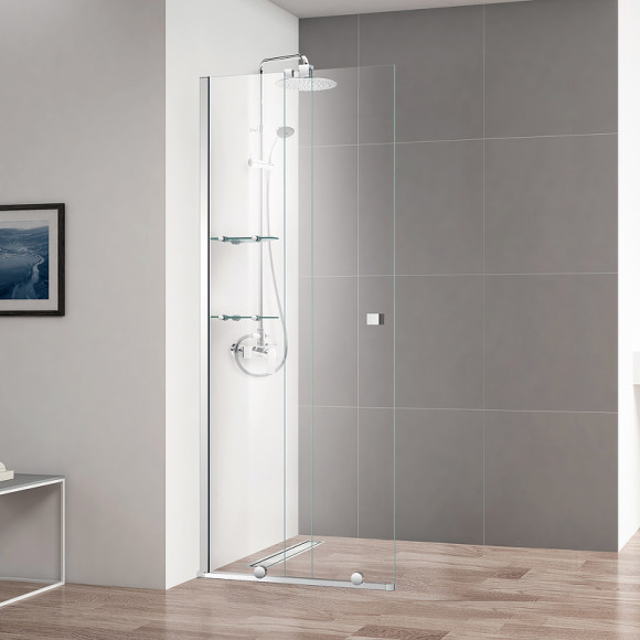 Душевая перегородка Cezares Stream 90 STREAM-BF-1-90-C-Cr профиль Хром стекло прозрачное Душевая перегородка Cezares Stream 90 STREAM-BF-1-90-C-Cr профиль Хром стекло прозрачное