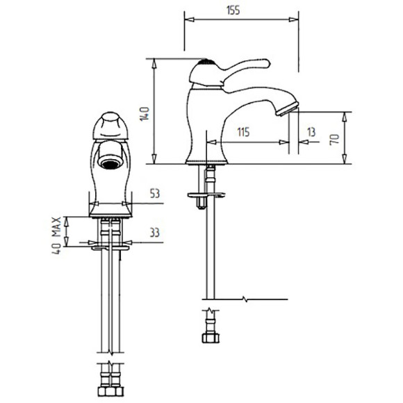 Смеситель для раковины Migliore Lem Swarovski 18893 Золото