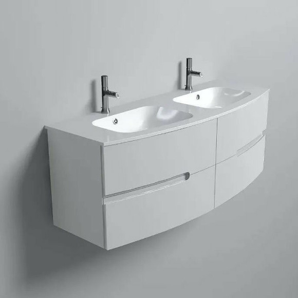 Тумба под раковину Jacob Delafon Nona 140 EB1891RU-G1C подвесная Белая глянцевая Тумба под раковину Jacob Delafon Nona 140 EB1891RU-G1C подвесная Белая глянцевая