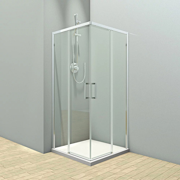 Душевой уголок Veconi Rovigo RV-47 80x80 RV47-80-01-C4 профиль Хром стекло прозрачное Душевой уголок Veconi Rovigo RV-47 80x80 RV47-80-01-C4 профиль Хром стекло прозрачное