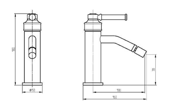 Смеситель для биде Migliore Ermitage Mini 30854 Черный матовый Смеситель для биде Migliore Ermitage Mini 30854 Черный матовый