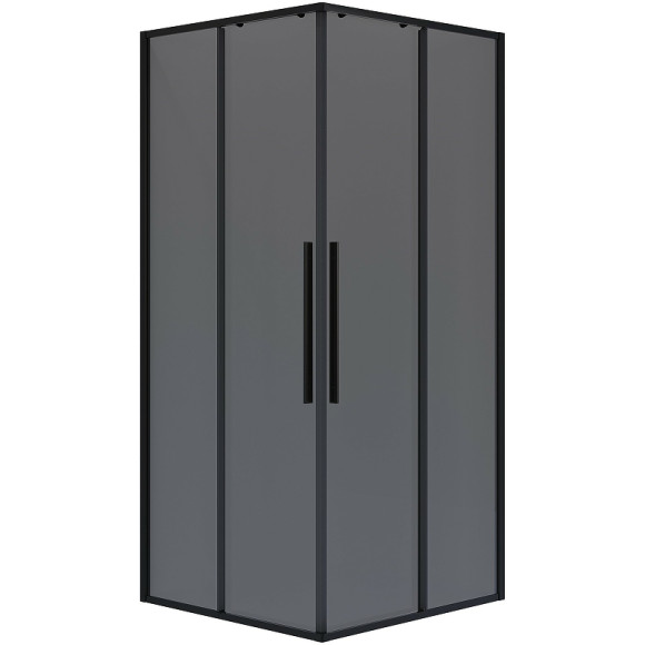 Душевой уголок Niagara Nova 100х100 NG-2824-34BLACK профиль Черный матовый стекло тонированное