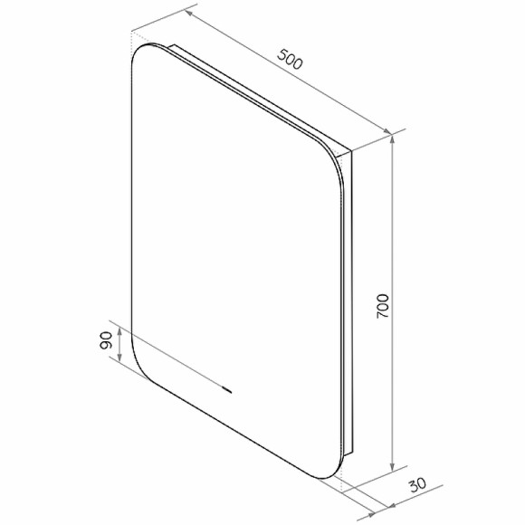 Зеркало Континент Burzhe 500х700 ЗЛП541 с подсветкой с бесконтактным выключателем Зеркало Континент Burzhe 500х700 ЗЛП541 с подсветкой с бесконтактным выключателем