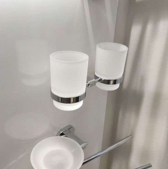 Стакан для зубных щеток Ravak Chrome CR 220.00 X07P189 двойной Хром