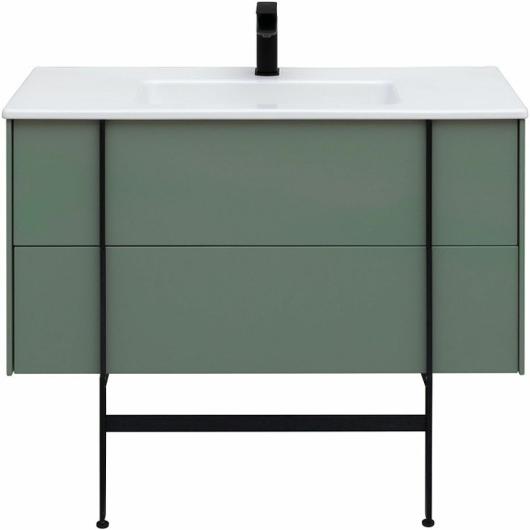 Тумба под раковину Allen Brau Reality 100 1.32007.CGM подвесная Олива матовая