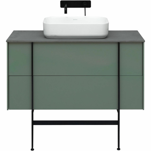 Тумба под раковину Allen Brau Reality 100 1.32007.CGM подвесная Олива матовая