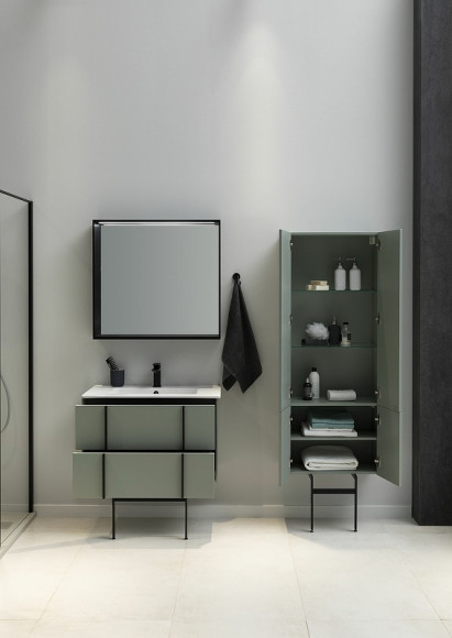 Тумба под раковину Allen Brau Reality 100 1.32007.CGM подвесная Олива матовая