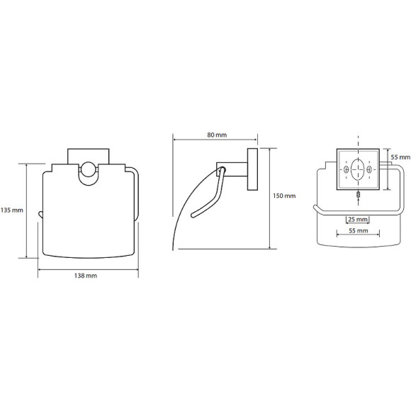 Держатель туалетной бумаги Bemeta Beta 132112012 с крышкой Хром Держатель туалетной бумаги Bemeta Beta 132112012 с крышкой Хром