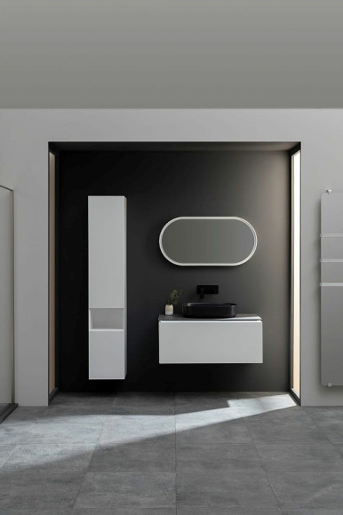 Шкаф пенал Allen Brau Infinity 35 L 1.21010.WM подвесной Белый матовый Шкаф пенал Allen Brau Infinity 35 L 1.21010.WM подвесной Белый матовый