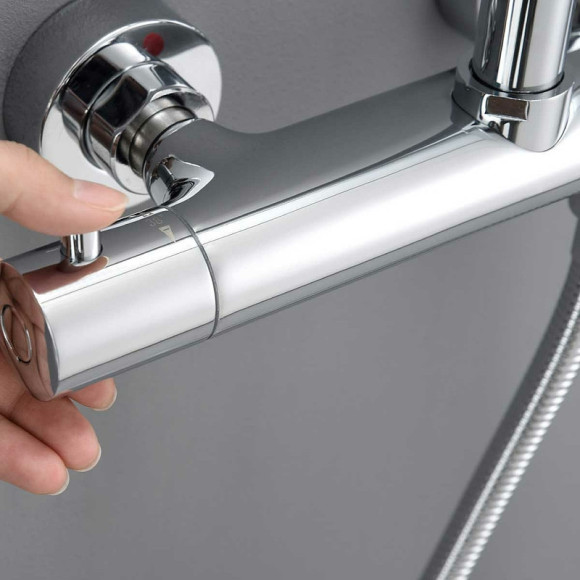 Душевая система Vincea Esse VSFS-1E1TCH с термостатом Хром Душевая система Vincea Esse VSFS-1E1TCH с термостатом Хром