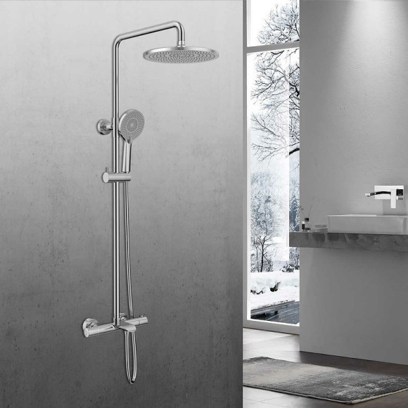 Душевая система Vincea Esse VSFS-1E1TCH с термостатом Хром Душевая система Vincea Esse VSFS-1E1TCH с термостатом Хром