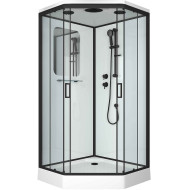 Душевая кабина Niagara Premium 100x100 NG-6902-01D Black без гидромассажа Душевая кабина Niagara Premium 100x100 NG-6902-01D Black без гидромассажа
