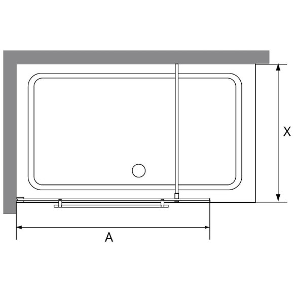 Душевая перегородка RGW Walk In WA-041B 100 35104010-14 профиль Черный стекло прозрачное Душевая перегородка RGW Walk In WA-041B 100 35104010-14 профиль Черный стекло прозрачное