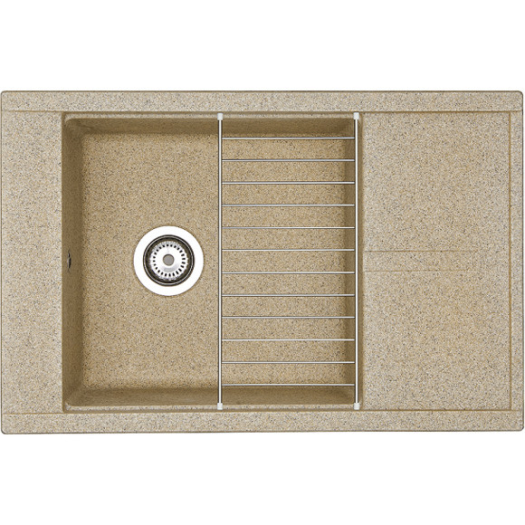 Кухонная мойка Aquaton Делия 78 1A715132DE220 Песочный