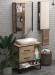 Зеркальный шкаф 1MarKa Grunge Loft 60П Ц0000007992 Дуб вотан Зеркальный шкаф 1MarKa Grunge Loft 60П Ц0000007992 Дуб вотан