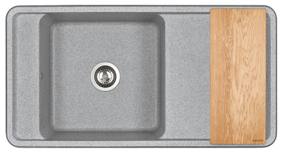 Кухонная мойка Aquaton Беллис 97 1A725132BS230 Серая