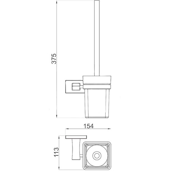 Ершик для унитаза Gappo G0710 Хром