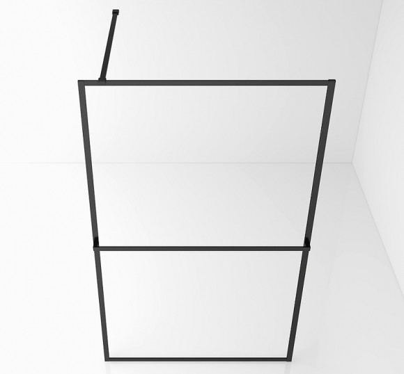 Душевая перегородка Abber AG60120B 120x200 профиль Черный стекло прозрачное Душевая перегородка Abber AG60120B 120x200 профиль Черный стекло прозрачное