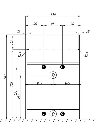 Тумба под раковину Aquaton Лондри 120 R 1A235901LH010 Белый глянец