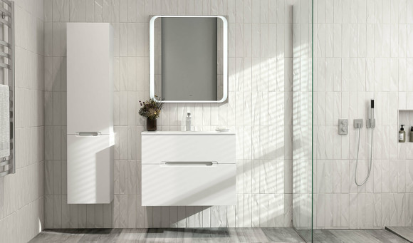 Зеркало Jorno Modul 80 Mоl.02.77/W с подсветкой с сенсорным выключателем Зеркало Jorno Modul 80 Mоl.02.77/W с подсветкой с сенсорным выключателем