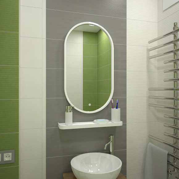 Зеркало Континент Prime 450х800 ЗЛП1099 с подсветкой Белое с сенсорным выключателем Зеркало Континент Prime 450х800 ЗЛП1099 с подсветкой Белое с сенсорным выключателем