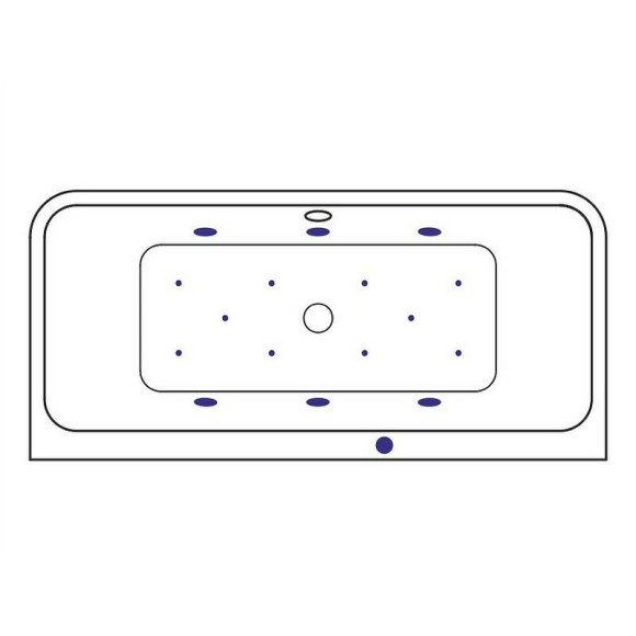 Акриловая ванна Excellent Arana 180x85 WAEX.ARA18.RELAX.BR с гидромассажем Акриловая ванна Excellent Arana 180x85 WAEX.ARA18.RELAX.BR с гидромассажем