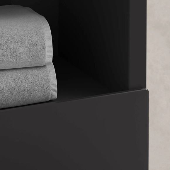 Тумба под раковину Keuco Stageline 80 32864970100 подвесная с подсветкой Вулканит