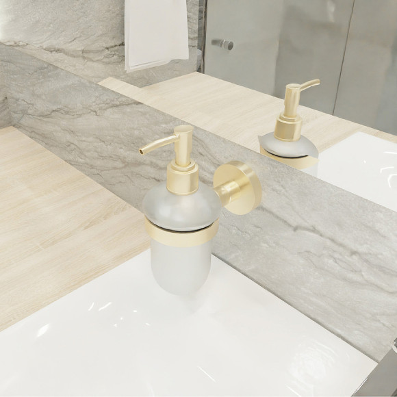 Дозатор для жидкого мыла Fixsen Comfort Gold FX-87012 Золото-сатин