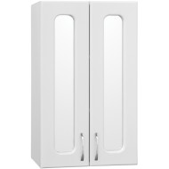 Подвесной шкаф Style Line Эко Стандарт 48 со стеклом Белый глянец