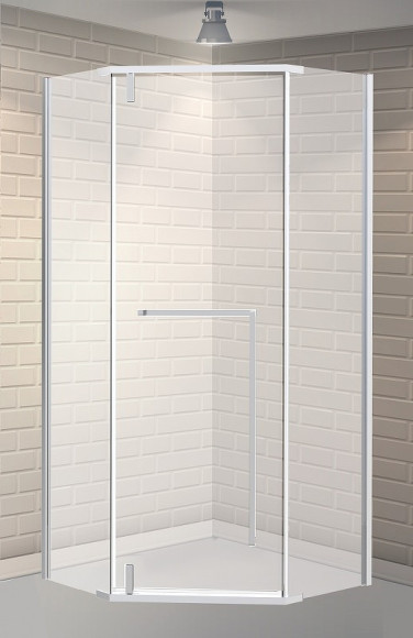 Душевой уголок Esbano Surf 90x90 ESOGS90PRC профиль Хром стекло прозрачное