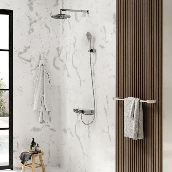 Смеситель для ванны WasserKRAFT Mindel 8599 Thermo с термостатом Хром Белый