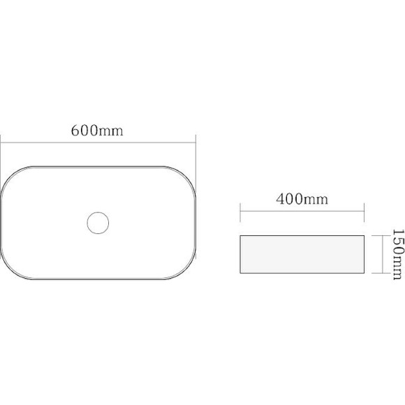 Раковина SantiLine 60 SL-1017MW Белая матовая