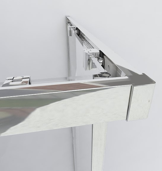 Душевой уголок Vincea Garda 90x90 VSS-1G900CLG профиль Золото брашированное стекло прозрачное