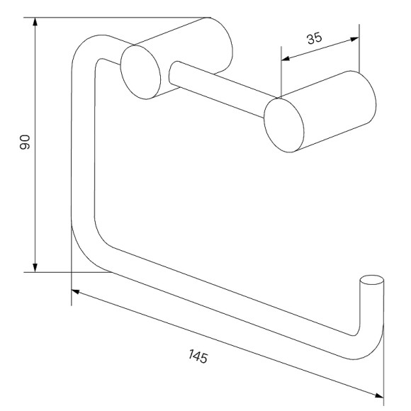 Держатель туалетной бумаги Iddis Petite PETG000i43 Золото матовое