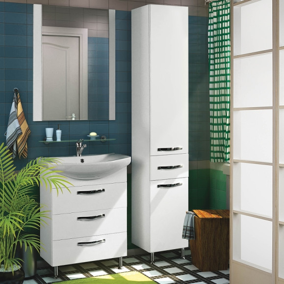 Шкаф пенал Aquaton Ария H 1A124303AA010 Белый