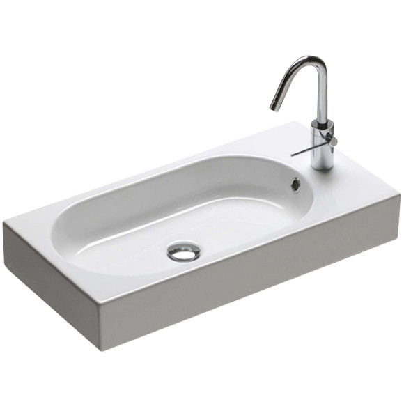 Раковина Hatria Area 70 L Y0W901 Белая Раковина Hatria Area 70 L Y0W901 Белая