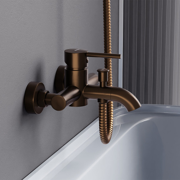 Смеситель для ванны Damixa Scandinavian Pure 361000500 Розовое золото