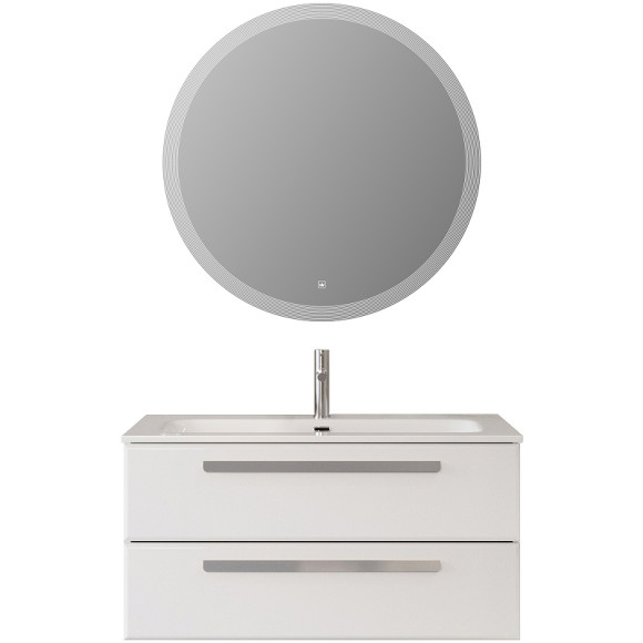 Тумба под раковину Cezares Eco-Cer-N 100 ECO-CER-N-1000-2C-SO-BL подвесная Bianco Lucido без ручек