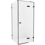 Душевой уголок New Trendy Avexa Black 110x70 R EXK-1833 профиль Черный стекло прозрачное
