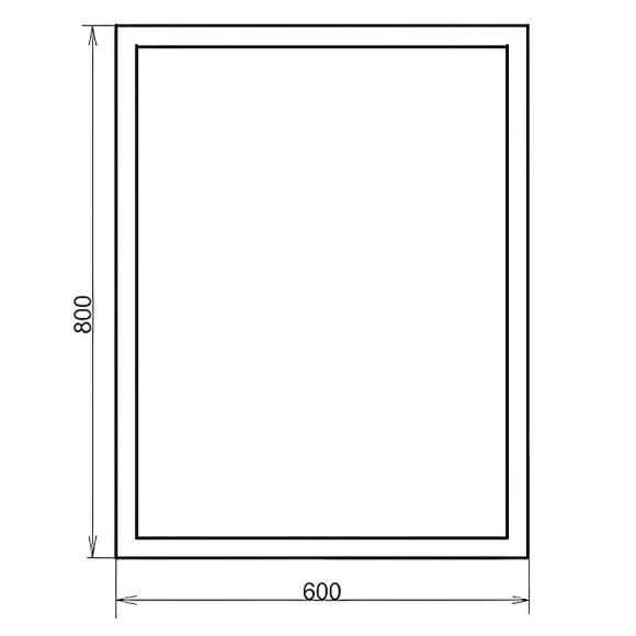 Зеркало Comforty Гиацинт 80 00-00005265 с подсветкой с бесконтактным выключателем Зеркало Comforty Гиацинт 80 00-00005265 с подсветкой с бесконтактным выключателем