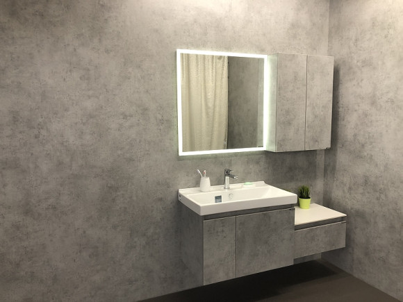 Тумба с раковиной Comforty Осло 80 00-00000836 подвесная Бетон светлый Тумба с раковиной Comforty Осло 80 00-00000836 подвесная Бетон светлый