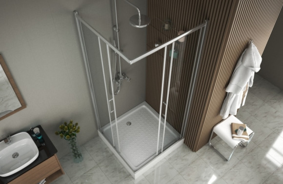 Душевой уголок Bravat Drop 90x90 BS090.2200A профиль Хром стекло прозрачное Душевой уголок Bravat Drop 90x90 BS090.2200A профиль Хром стекло прозрачное