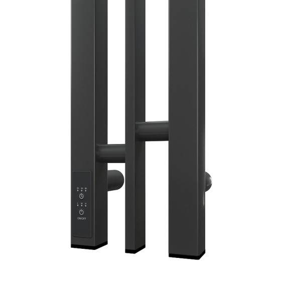 Электрический полотенцесушитель Point Фрея PN20718GB П2 100x800 диммер слева Графит блеск Электрический полотенцесушитель Point Фрея PN20718GB П2 100x800 диммер слева Графит блеск