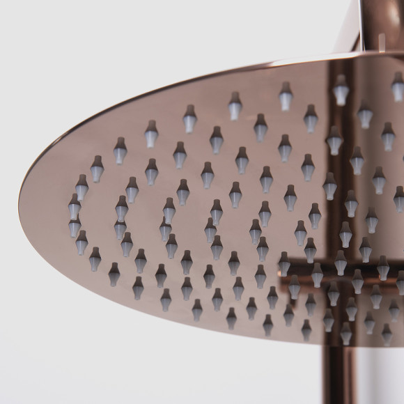 Душевая система WasserKRAFT Paar A18301 с термостатом Розовое золото